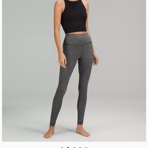 WUNDER UNDER HI-RISE TIGHT 28" in Heathered Black